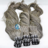 Grey Weft Hair