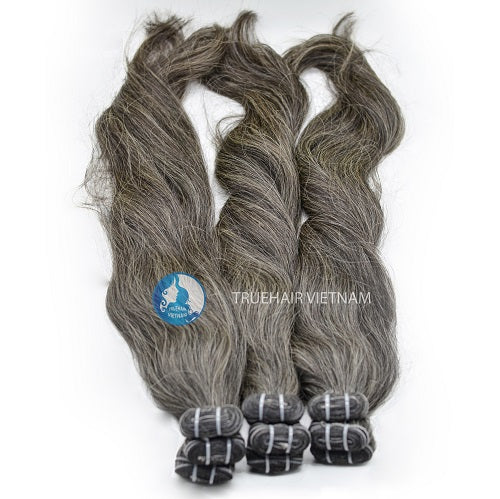 Grey Weft Hair